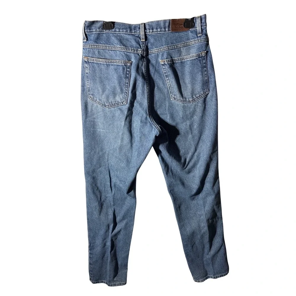 LL Bean Jeans 32x32 Classic Fit Denim Pants Blue Cotton Everyday Casual Straight